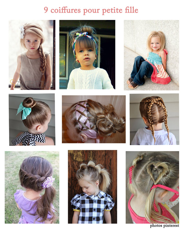 9 coiffures pour petite fille